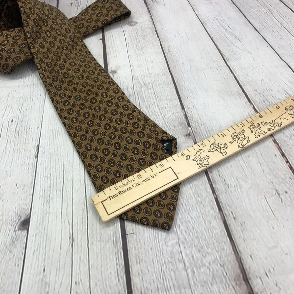 Vintage Robert Talbott paisley silk neck tie preppy business office attire